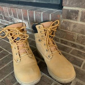 Brahma Tan Lace-Up Work Boots